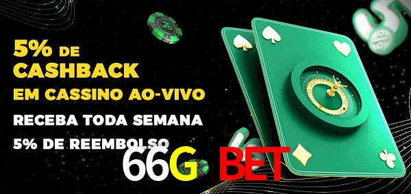 Promoções do cassino ao Vivo 66G Bet
